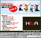 H and A Sale