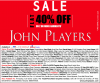 John Players Sale