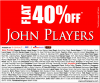 John Players Sale